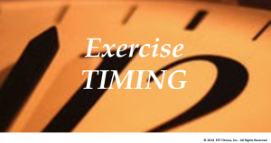 exercise timing